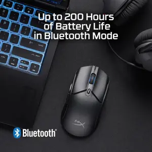 HyperX Pulsefire Haste 2 Core Wireless Gaming Mouse for PC, Long Battery Life, Lightweight, Custom Core Sensor, Dual Wireless Connectivity, Black