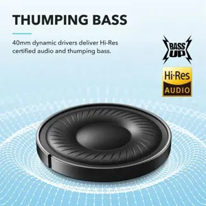 Soundcore by Anker Q20i Hybrid Active Noise Cancelling Headphones – Wireless Over-Ear Bluetooth, Hi-Res Audio, 40-Hour ANC Playtime (Blue)