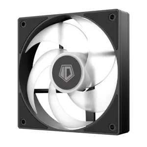 ID-Cooling AS-120-ARGB-K Single 120mm Case Fan, 58CFM, 1.94mmH2O, 27.2dB(A)Max, Female/Male Connector - Black
