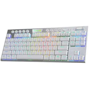 Redragon K621 Horus Pro TKL Wireless RGB Mechanical Gaming Keyboard - White