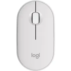 Logitech PEBBLE MOUSE 2 M350S Slim Compact Bluetooth Mouse | Tonal White