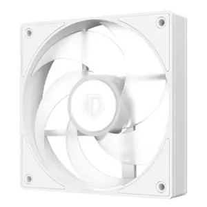 ID-Cooling AS-120-ARGB-W Single 120mm Case Fan, 58CFM, 1.94mmH2O, 27.2dB(A)Max, Female/Male Connector - White
