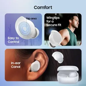 Samsung Galaxy Buds Core True Wireless Earbuds, Active Noise Cancellation, White