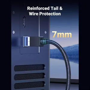 UGREEN NW153 Cat 8 Ethernet Cable 10 Meter, High Speed 40Gbps 2000Mhz, Braided, Gold-Plated RJ45, F/FTP Shielded, PoE Supported, 30795