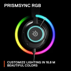 SteelSeries Arctis Nova 3 Wired Multi-Platform Gaming Headset | 61631 - Black - Retractable Mic - RGB Lights