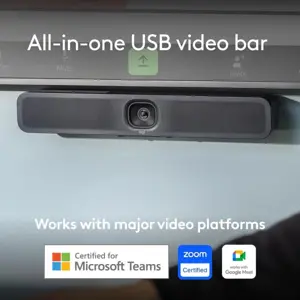 Logitech MeetUp 2 All-in-One USB Conference Room Camera with AI Features