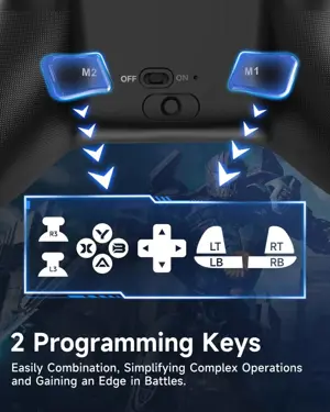 EasySMX X15 Black PC Controller - Enhanced Wireless Bluetooth Gaming Controller