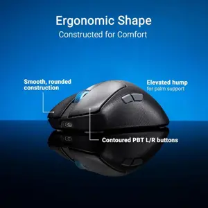 ASUS ROG Keris II Wireless AimPoint ACE P714 Gaming Mouse – 36,000 DPI Optical Sensor, Tri-Mode Connectivity, 54g Ultra-Light Esports Mouse Black