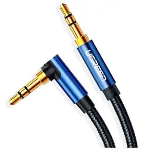Ugreen 3.5mm Male to 3.5mm Male Audio Cable, Gold Plated Metal Case with Braid, 1.5M (Blue)