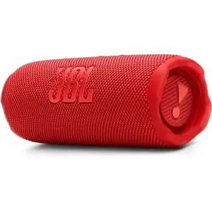 JBL Flip 7 Portable Bluetooth Speaker Red JBLFLIP7RED, AI Sound Boost, 25W Woofer, 10W Tweeter, Up To 16 Hours Playtime, Auracast Multi-Speaker