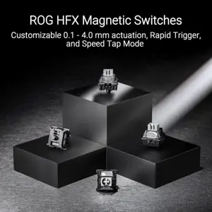ASUS ROG Falchion Ace HFX 65% Gaming Keyboard - ROG HFX Magnetic Switches, 8000Hz Polling, Rapid Trigger, Gasket Mount, Tri-Mode, Touch Panel