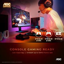 AOC 27G15N 27" FHD Gaming Monitor 180Hz VA 1ms HDR10 – Adaptive-Sync for PC, PS5 & Xbox