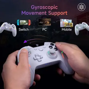 EasySMX X20 Wireless Gaming Controller with RGB Backlit, 2-Stage Trigger Lock