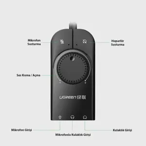 UGREEN 40964 USB Audio Adapter External Stereo Sound Card