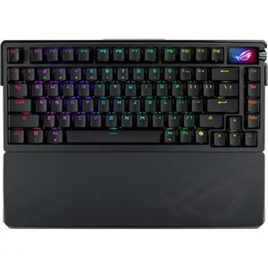 ASUS ROG Azoth Extreme 75% Custom Wireless Mechanical Keyboard - Aluminum Chassis, Carbon Fiber Plate, Gasket Mount, OLED Touchscreen, ROG NX Snow Switches, PBT Keycaps