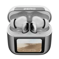 Zero Display Earbuds - Metallic White