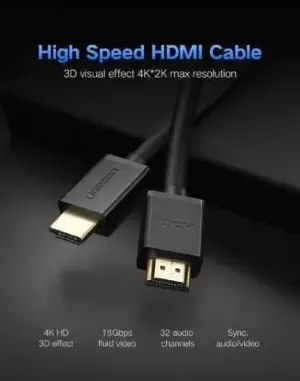 UGREEN 10112 4K HDMI 2.0 Cable Copper Base High Speed 20M