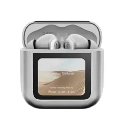 Zero Display Earbuds - Metallic White