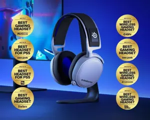 SteelSeries Arctis 7P+ Wireless Gaming Headset 7P Plus - PlayStation 5, PlayStation 4, PC, Android, Switch - White