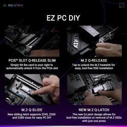 ASUS ROG Strix X870E-E Gaming WiFi AMD AM5 ATX Motherboard – 18+2+2 Power Stages, DDR5, PCIe 5.0, WiFi 7, 5x M.2, USB4, AI Overclocking & Networking