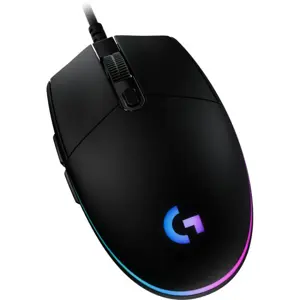 Logitech G203 Lightsync Wired Gaming Mouse - Black, 8000 DPI, 6 Programmable Buttons, RGB Lighting - 910-005796