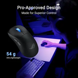 ASUS ROG Keris II Wireless AimPoint ACE P714 Gaming Mouse – 36,000 DPI Optical Sensor, Tri-Mode Connectivity, 54g Ultra-Light Esports Mouse Black