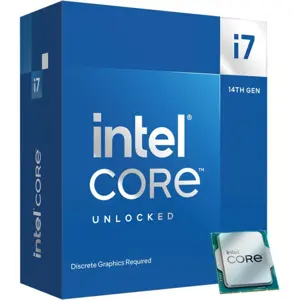 Intel Core i7-14700KF 14th Gen Unlocked Desktop Processor 20 Cores 28 Threads Up to 5.6GHz LGA1700 Gaming CPU