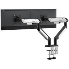 AndaSeat STEALTH PRO II DUO A9-2S Dual Monitor Arm, White and Black