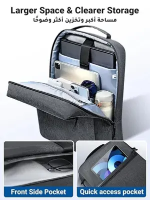 UGREEN 90798 Laptop Backpack B02 - Dark Grey 15.6" Water-Resistant Oxford