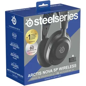 SteelSeries Arctis Nova 5P Wireless Gaming Headset for PS5, PS4 - Black 