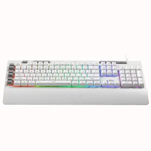 Redragon K512 Shiva RGB Backlit With Multimedia Keys Keyboard - White