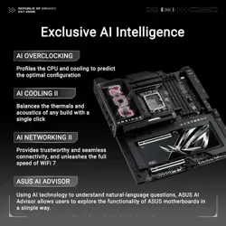 ASUS ROG Maximus Z890 Extreme E-ATX Motherboard – LGA1851, 24+2+1+2 Power Stages, DDR5, WiFi 7, 10G LAN, PCIe 5.0, Thunderbolt 5, AI OC, 5-inch LCD