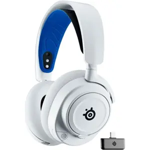 SteelSeries Arctis Nova 7P Wireless Gaming Headset for PS5, PS4 - White 