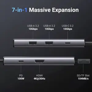 UGREEN 15531 Revodok Pro 107 USB-C 7-IN-1 Hub