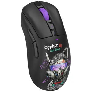 Bloody Cypher Ghost R73 Duo Ultra Wireless Gaming Mouse – 26000 CPI Dual Mode RGB Esports Mouse with 2.4GHz Wireless, USB-C & Ultra-Light Design