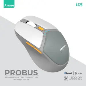 Amaze A725 Probus Triple Connection Rechargeable Wireless Mouse
