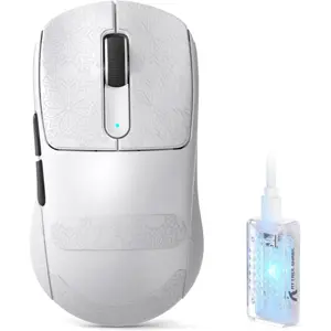 Attack Shark V5 Wireless Gaming Mouse with 42000 DPI - Black / White