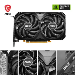 MSI GeForce RTX 4060 Ti Ventus 2X Black 16GB OC Graphics Card