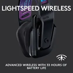 Logitech G535 Lightspeed Wireless Gaming Headset - Black
