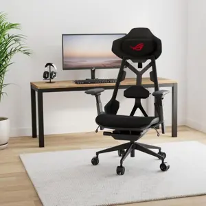 ASUS ROG Destrier Ergo Gaming Chair Black – Cyborg Design Premium Mesh Ergonomic Chair with Mobile Arm Support & Advanced Adjustability