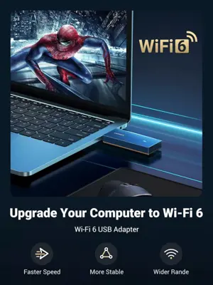 UGREEN 90340 WiFi-6 AX1800 1800Mbps WiFi Adapter 5G 2.4G Dual Band WiFi Dongle for PC Laptop