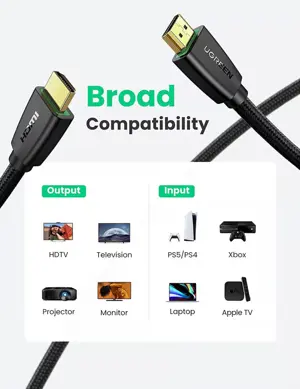 UGREEN 40409 4K HDMI To HDMI Male Cable 1.5M - Black