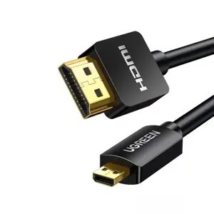 UGREEN 30102 Micro HDMI to HDMI Cable 4K@60Hz Support 3D HDR ARC Ethernet Audio Return 1.5m