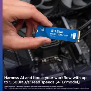 WD Blue SN5000 NVMe SSD 1TB WDS100T4B0E – Up to 5,150MB/s Read Speed