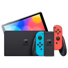 Nintendo Switch OLED Neon Blue & Neon Red 64GB Handheld Gaming Console