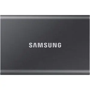 Samsung Portable SSD T7 2TB Gray MU-PC2T0T/WW – USB 3.2 Gen.2, Up to 1,050MB/s, Shock Resistant