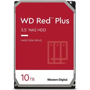 WD Red Plus 10TB NAS Hard Drive 3.5" WD101EFBX – SATA 6Gb/s 256MB Cache High Performance NAS Storage HDD
