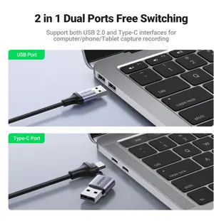 UGREEN 40189 Video Capture Card 4K HDMI, Video and Audio Recording
