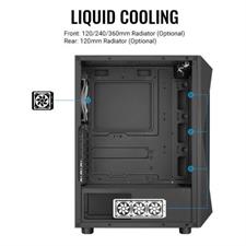 AeroCool Falcon ARGB Mid-Tower ATX Gaming PC Case