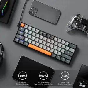 Redragon K644 Caraxes 65% Wired 1.2X Larger Size Keyboard